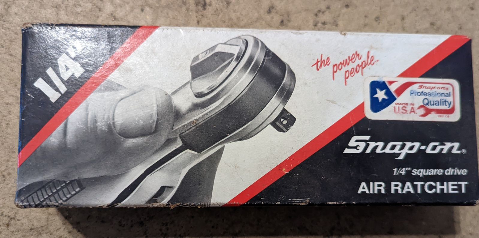 Snap-on quarter inch air ratchet.