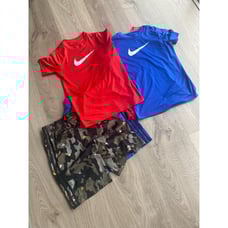 Adidas & Nike Bundle of Boy Shorts & Shirts Size Large (6 items)