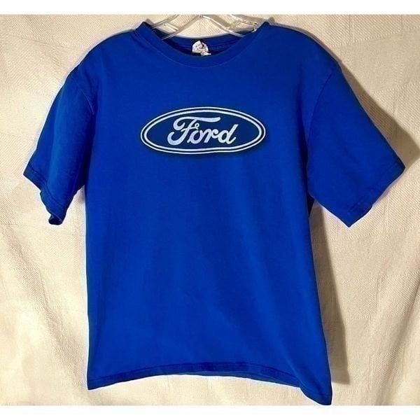 Vintage Blue Ford Timeless T Shirt Short Sleeve Size Medium.