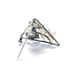 Mid Century Japan Sterling Silver Akoya Pearl Grape Brooch, 1.5