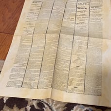 Parks and History Association Reproduction of Page 1 of April 14 1865