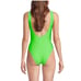 NWT Ganni Women's Green Open Back One Piece Swimsuit Size 32 / 0 US / XS