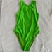 NWT Ganni Women's Green Open Back One Piece Swimsuit Size 32 / 0 US / XS
