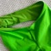 NWT Ganni Women's Green Open Back One Piece Swimsuit Size 32 / 0 US / XS