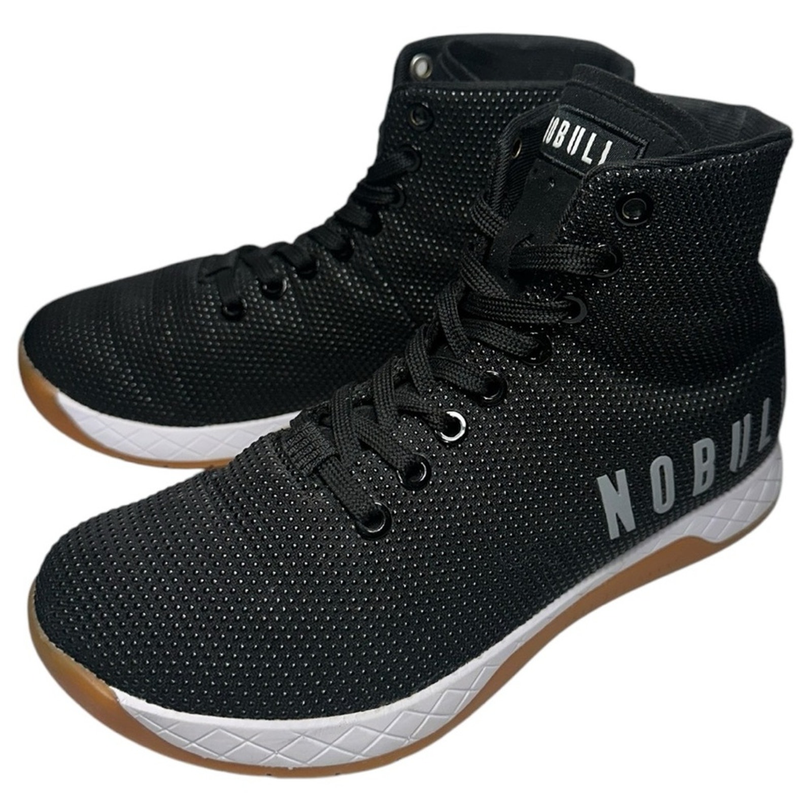 NOBULL Men’s Size 5 Black High Top Trainers Athletic Gym Workout Sneakers