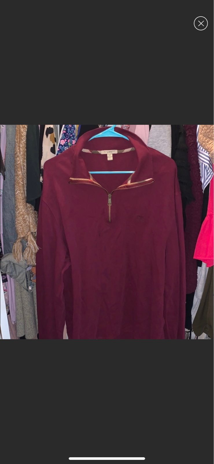 Mens Burberry pullover