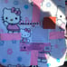 Hello Kitty Blanket Easter Spring FULL/QUEEN Daisy Floral Flower Throw