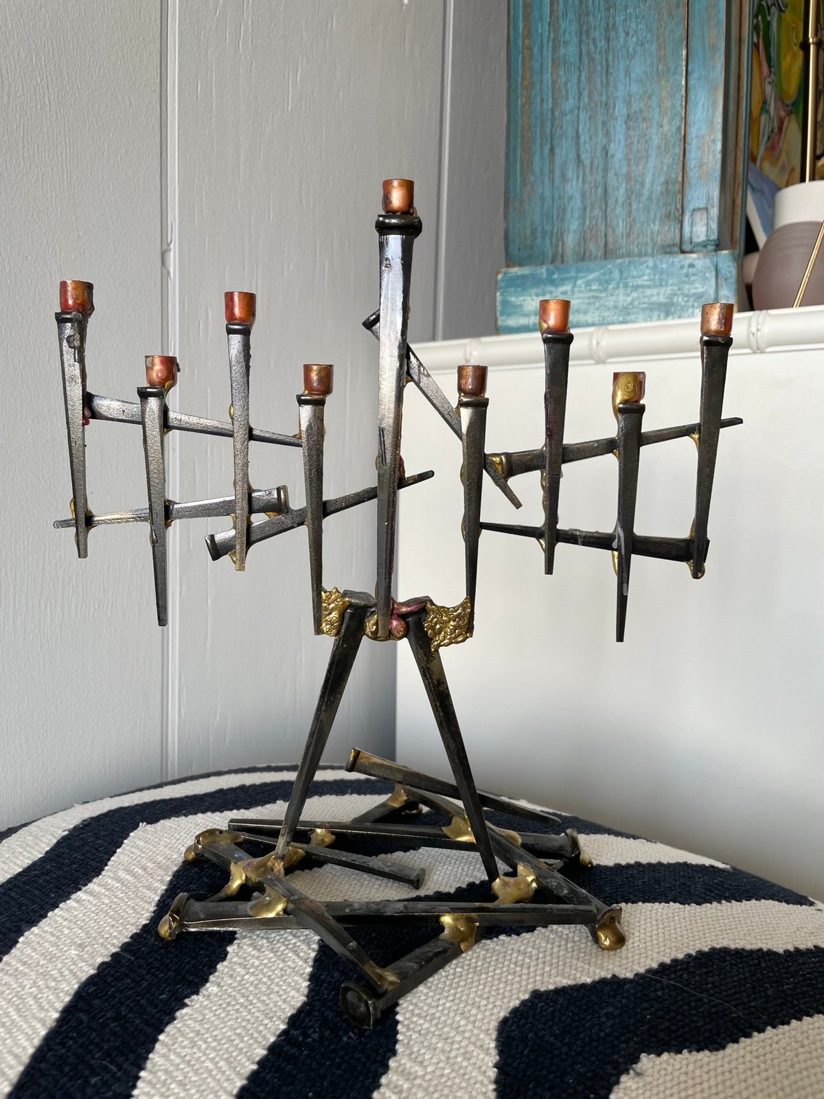 MCM Brutalist Menorah