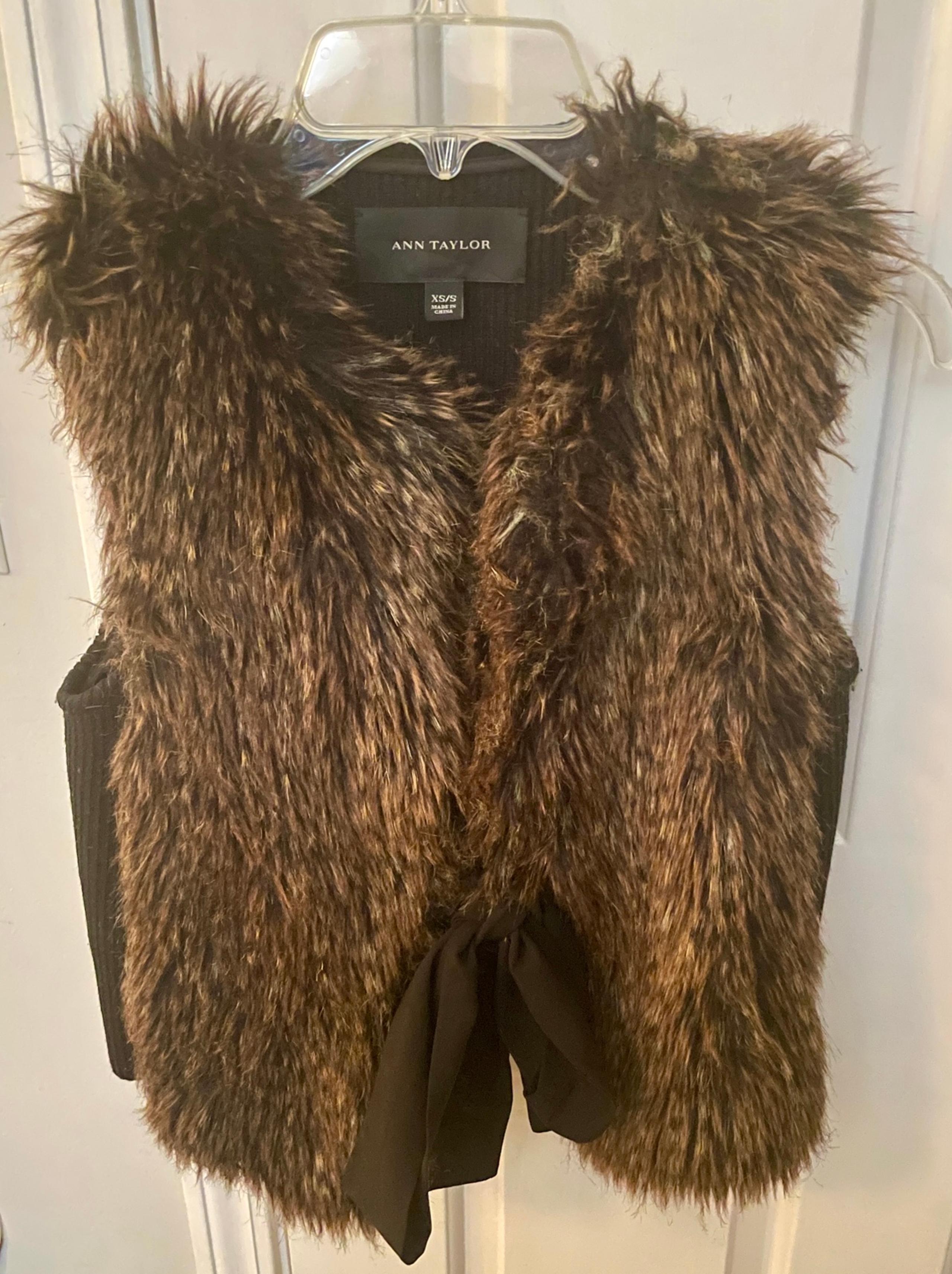 Ann Taylor Faux Fur Vest