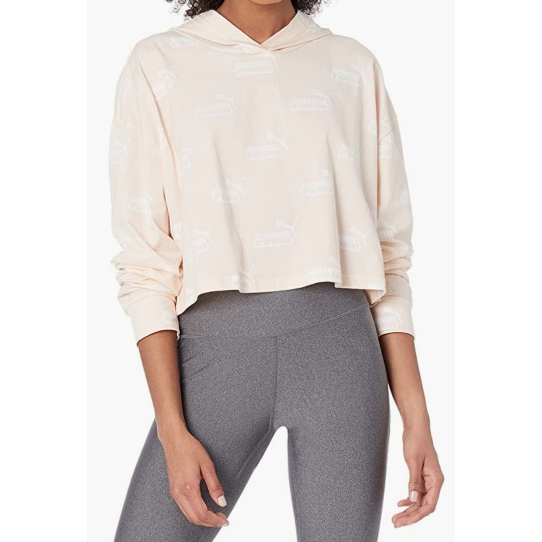 Amplified Lite Weight Hoodie Top By Puma