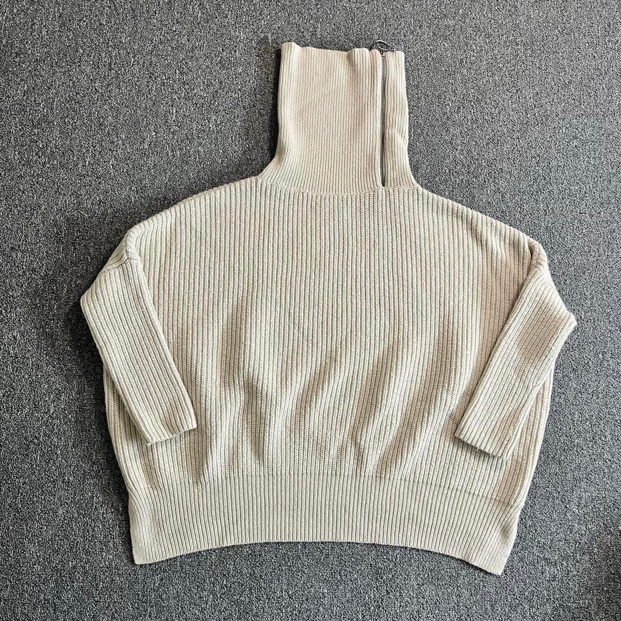 AllSaints Cashmere Beige Dano Jumper Size S