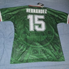 Mexico Retro Soccer Jersey El Matador Luis Hernandez