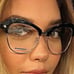 New DSQUARED2 Oversized Black Clubmaster Women's Eyeglasses D