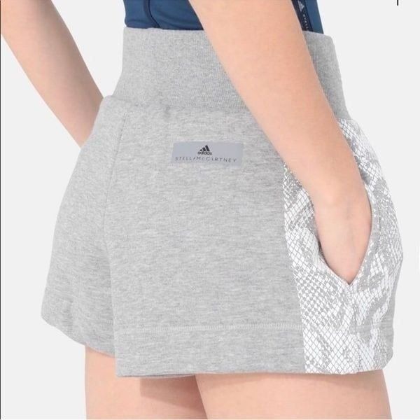 ADIDAS X STELLA MCCARTNEY | Gray Essentials Cotton Fleece Shorts Women’s Size L