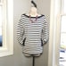 Kate Spade Navy Blue & White Striped Sweater with Pockets ~ Women’s Medium EUC!