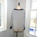 Kate Spade Navy Blue & White Striped Sweater with Pockets ~ Women’s Medium EUC!