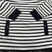 Kate Spade Navy Blue & White Striped Sweater with Pockets ~ Women’s Medium EUC!
