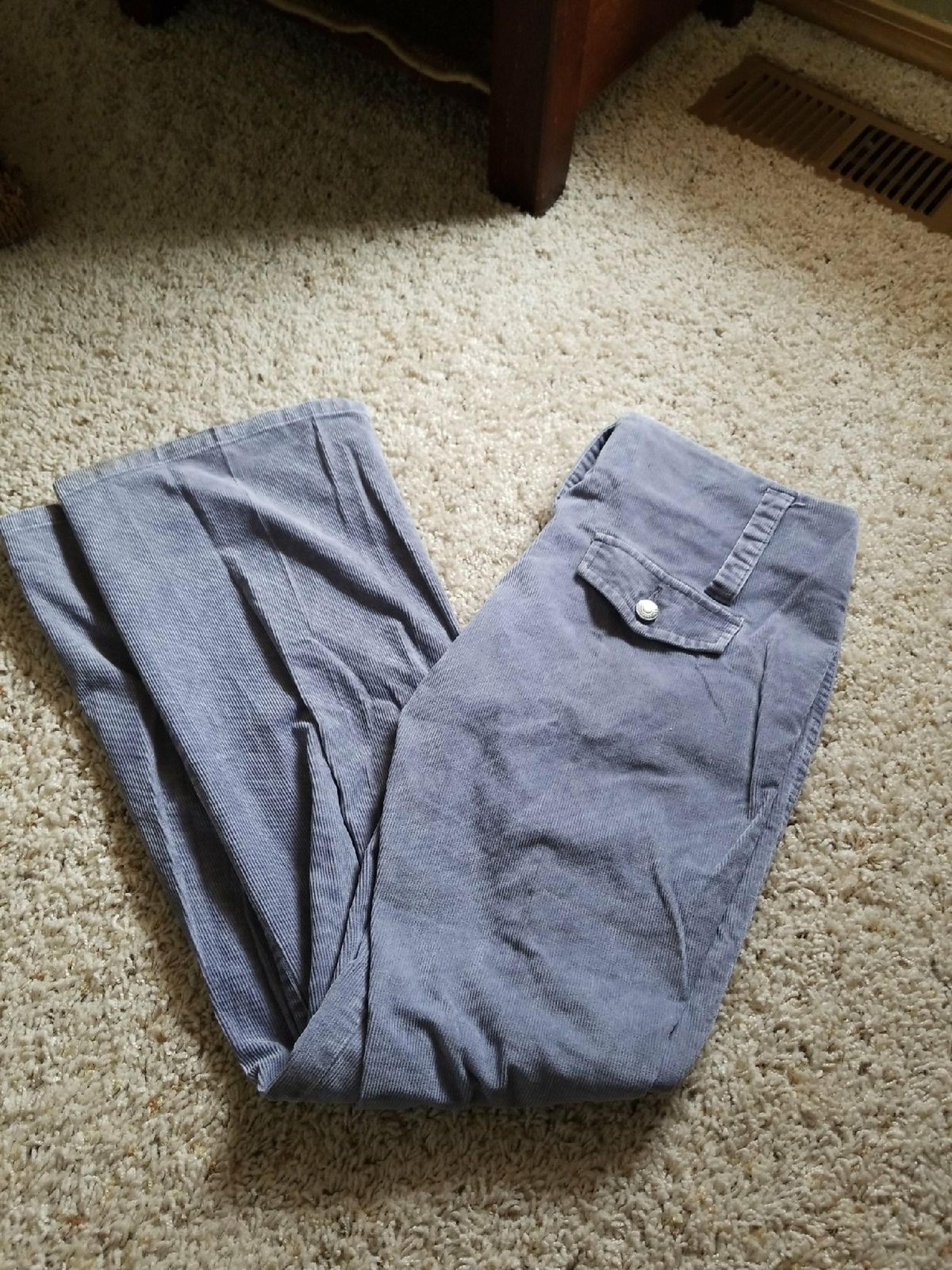 Gray corduroy pants