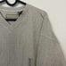 90s beige ribbed thin knit sweater shirt