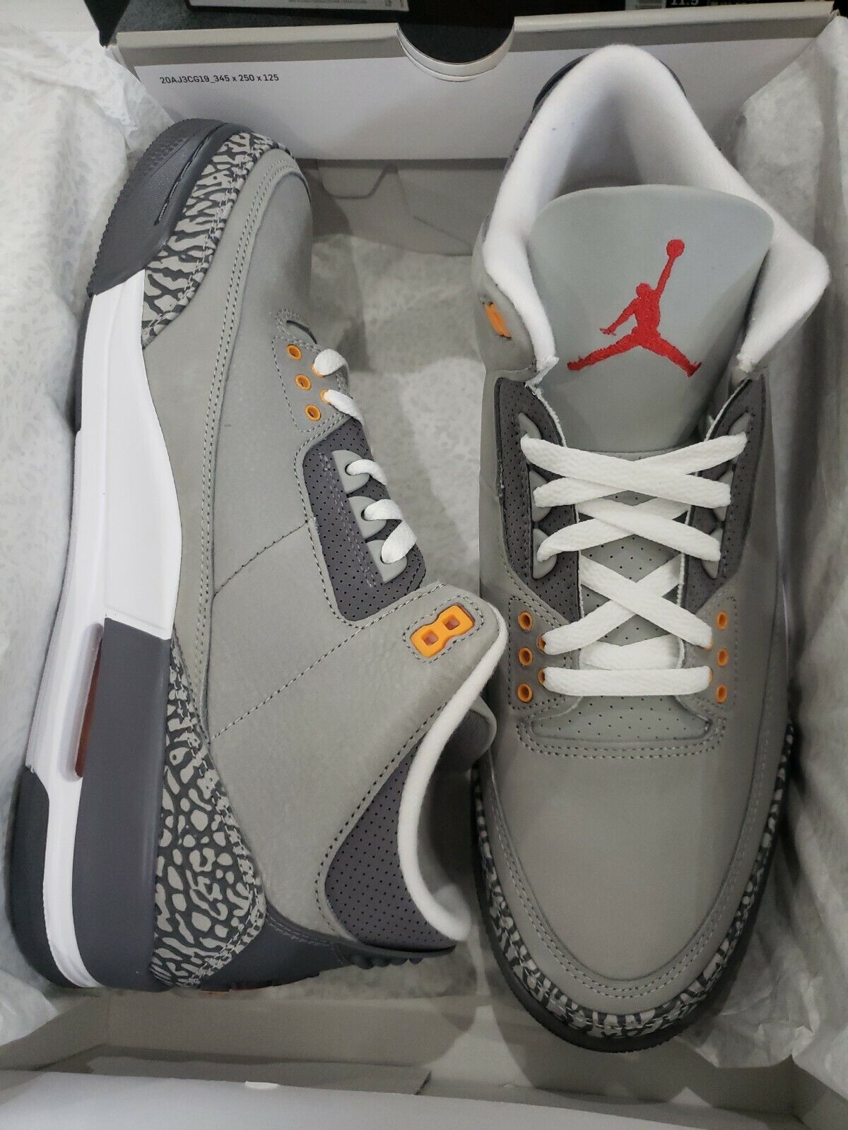Size 12 - Jordan 3 Retro Cool Gray