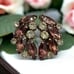 Vintage Unsigned Weiss Purple Clear Crystal Rhinestones Leaf Clip On Earrings