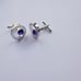 Silver Crystal Cufflinks