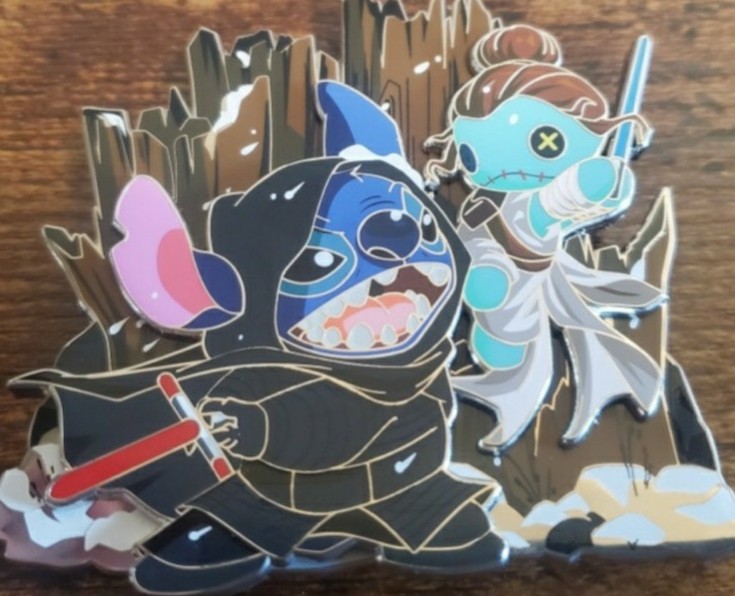 Boogieman Stitch Kylo Ren Scrump Princess Leia Fantasy Pin