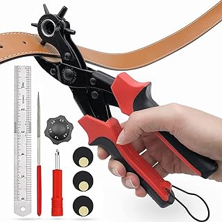 how to use a belt hole puncher