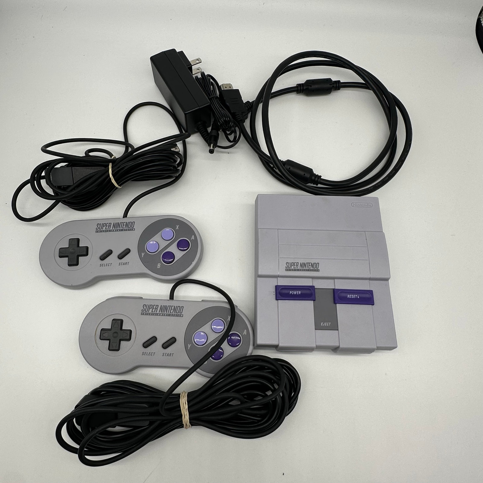 Nintendo Super NES CLV-201 Classic Mini Video Game Console Working Condition