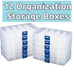 NEW 12 Organization Storage Box Containers (jewelry bead crafts organizing boxes