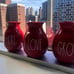 Rae Dunn Red Vase set of 3