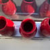Rae Dunn Red Vase set of 3