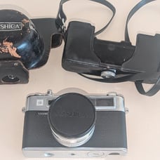 Yashica 35mm Electra 35 Camera with Original Leather Case