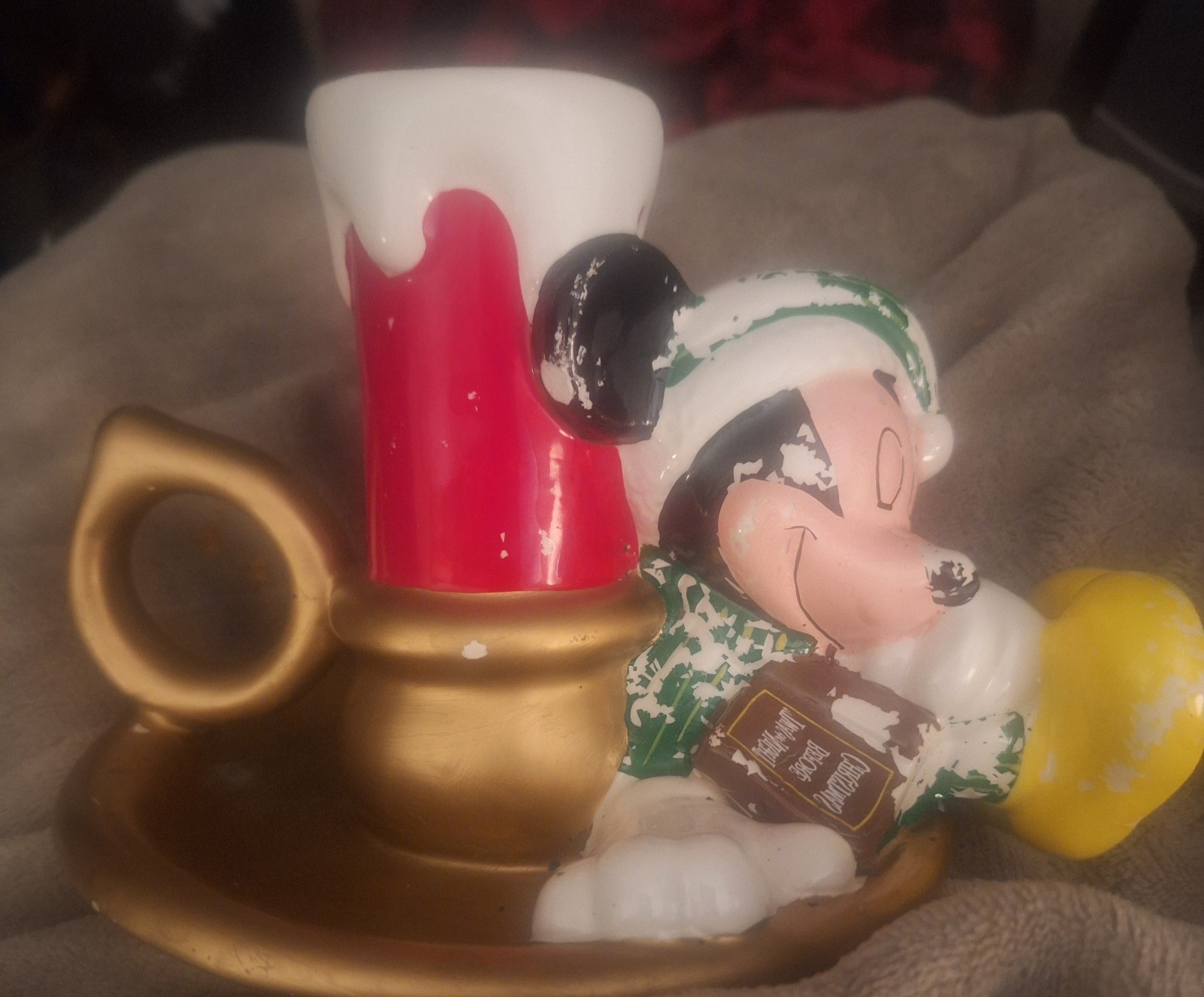 Set of 3 Mickey Mouse candle tree Christmas tree toppers