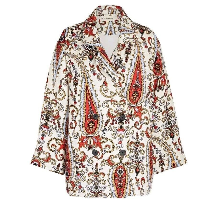 Mara Hoffman - Levine Paisley Quilted Coat Size XL NWT MSRP 625