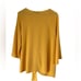 Halogen Shirt Mustard Yellow Tie Back Waist Shirt Blouse Nordstrom XXL NWOT