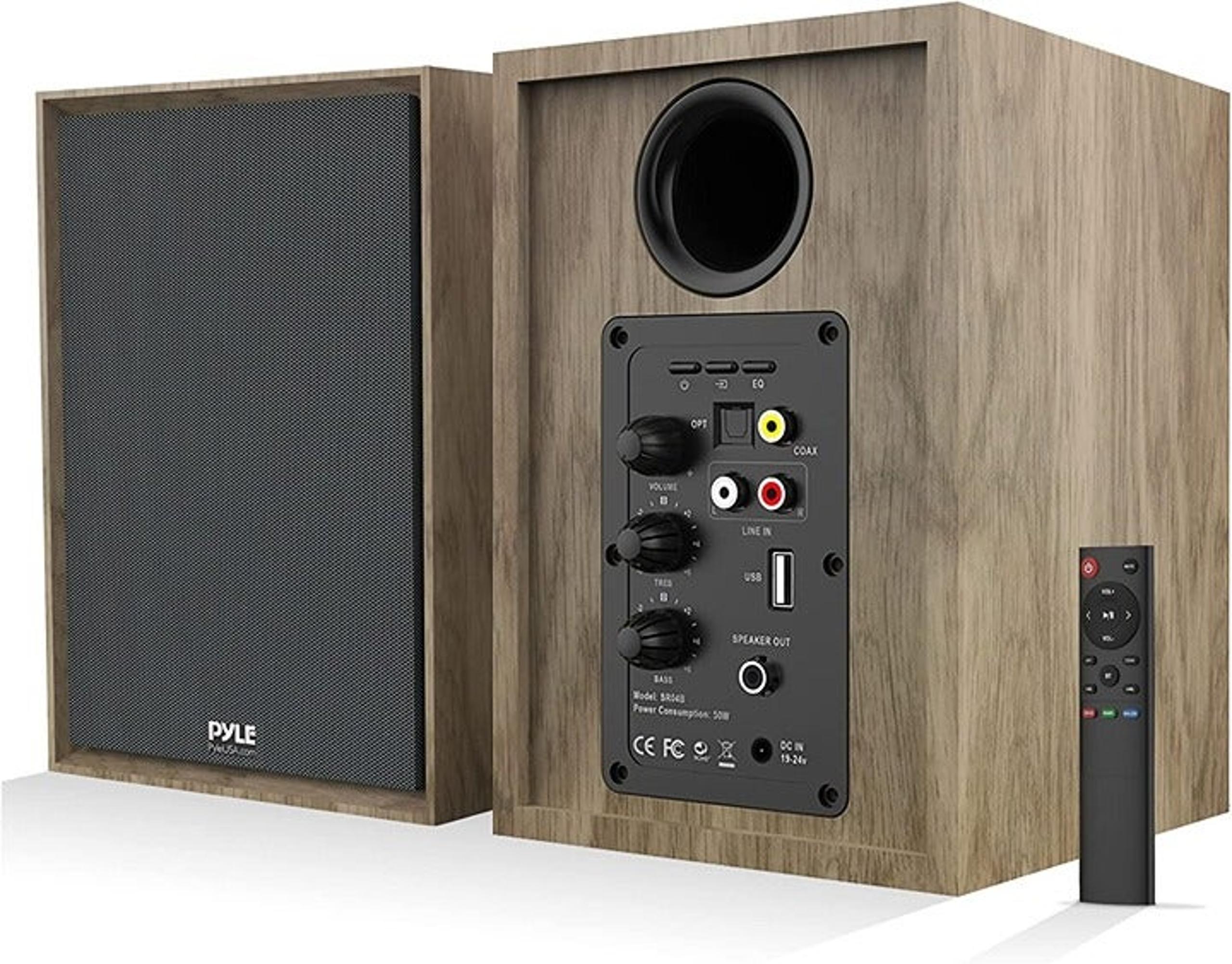 NEW Pyle High Fidelity Bookshelf Monitor Speakers