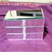 Mirror covered Jewelry Box, 3 Drawers