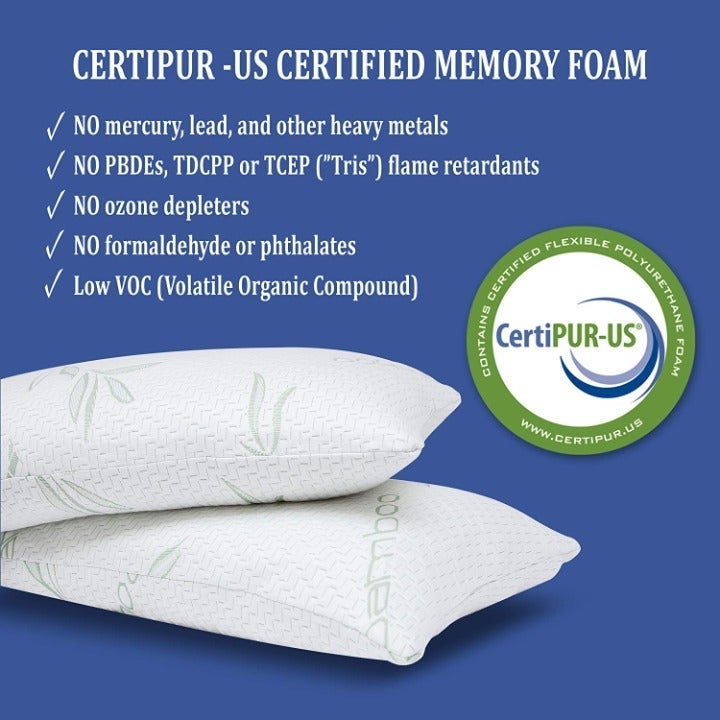 Queen Size Cool Bamboo Pillow (2 PACK)