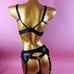 Lingerie set with leg ring