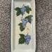 Yellow Spring Pottery Grape Pattern Tray