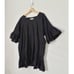 Morton Mac Black Linen Ruffle Hem Mini Dress