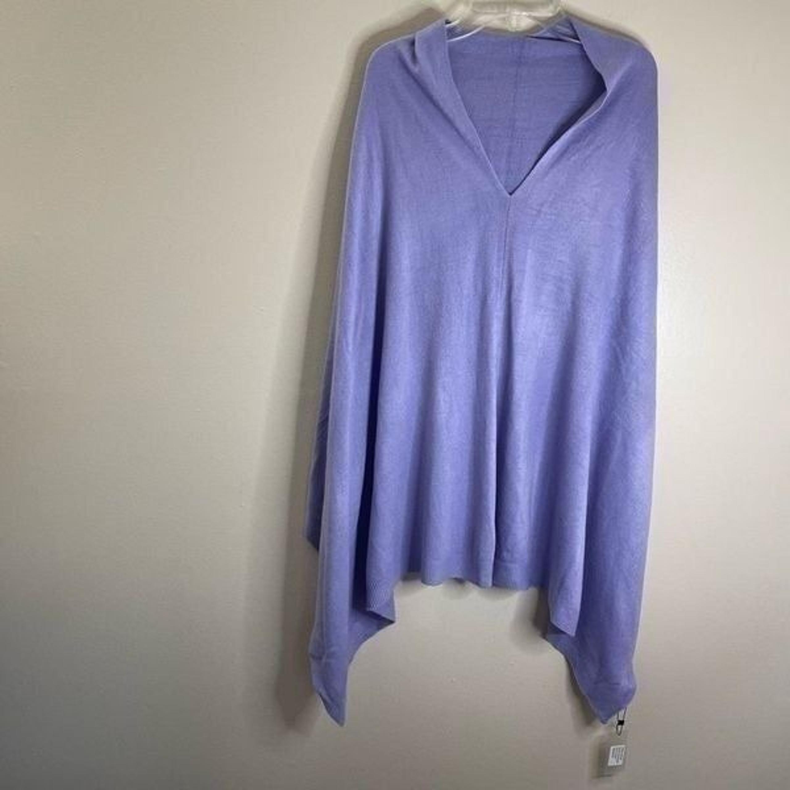 New!Poncho Pullover|One Size|Orchid Purple|100% Acrylic|Super Soft