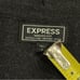 Express Dark Charcoal Extra Fine Merino Wool V-Neck Long Sleeve Men's Size M