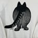 Vintage 70s B Kliban Crazy Shirt Hawaii Fat Cat Crewneck Sweatshirt Size L 1978
