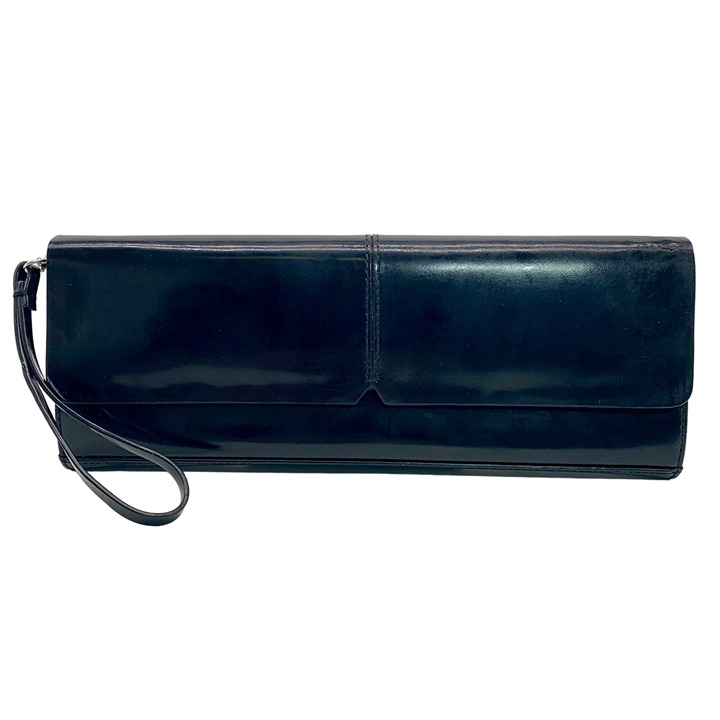 Alfani Patent Leather Black Wristlet Clutch