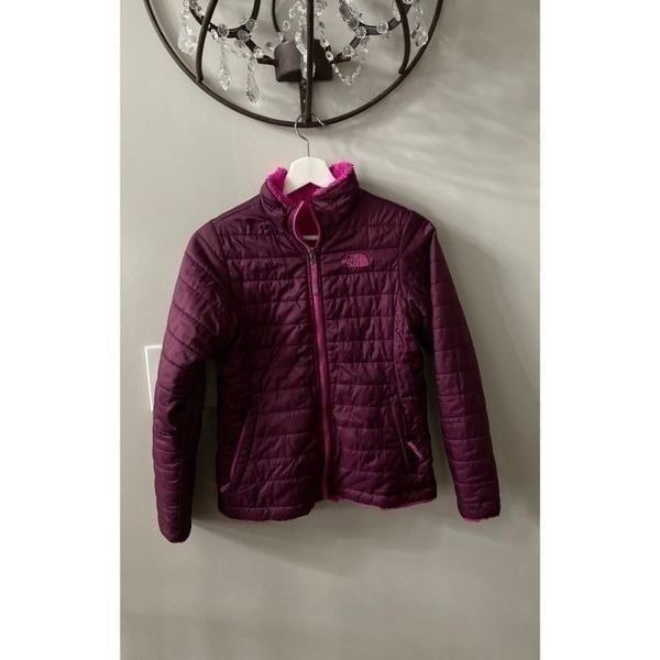 North Face Jacket pink girls large