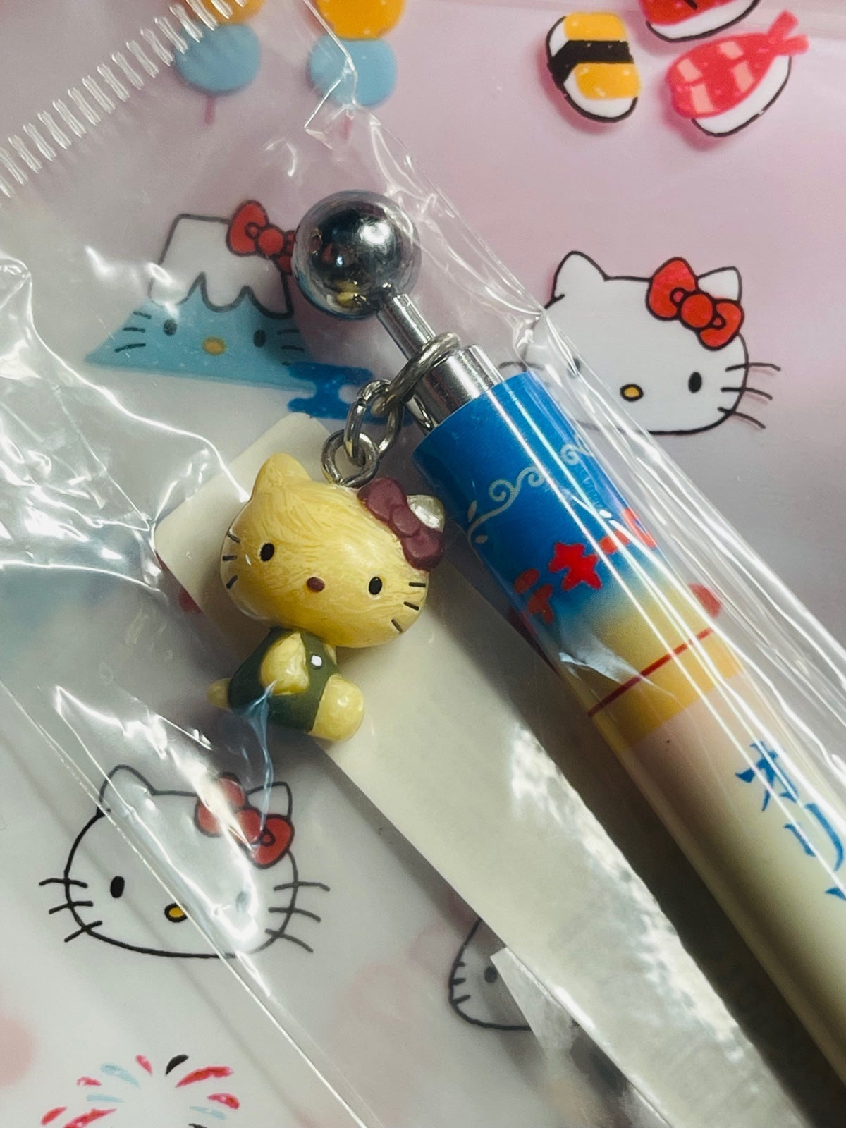 *EXTREMELY RARE*SANRIO JAPN HELLO KITTY TRADITIONAL NIPPON BALLPOINT PEN