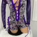 2-bottle girls size S purple money print bartender's outfits
