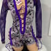 2-bottle girls size S purple money print bartender's outfits